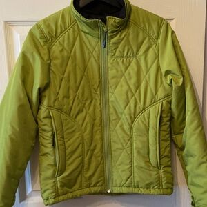 Vintage Chlorophylle women Lime Green Light Puffer Jacket